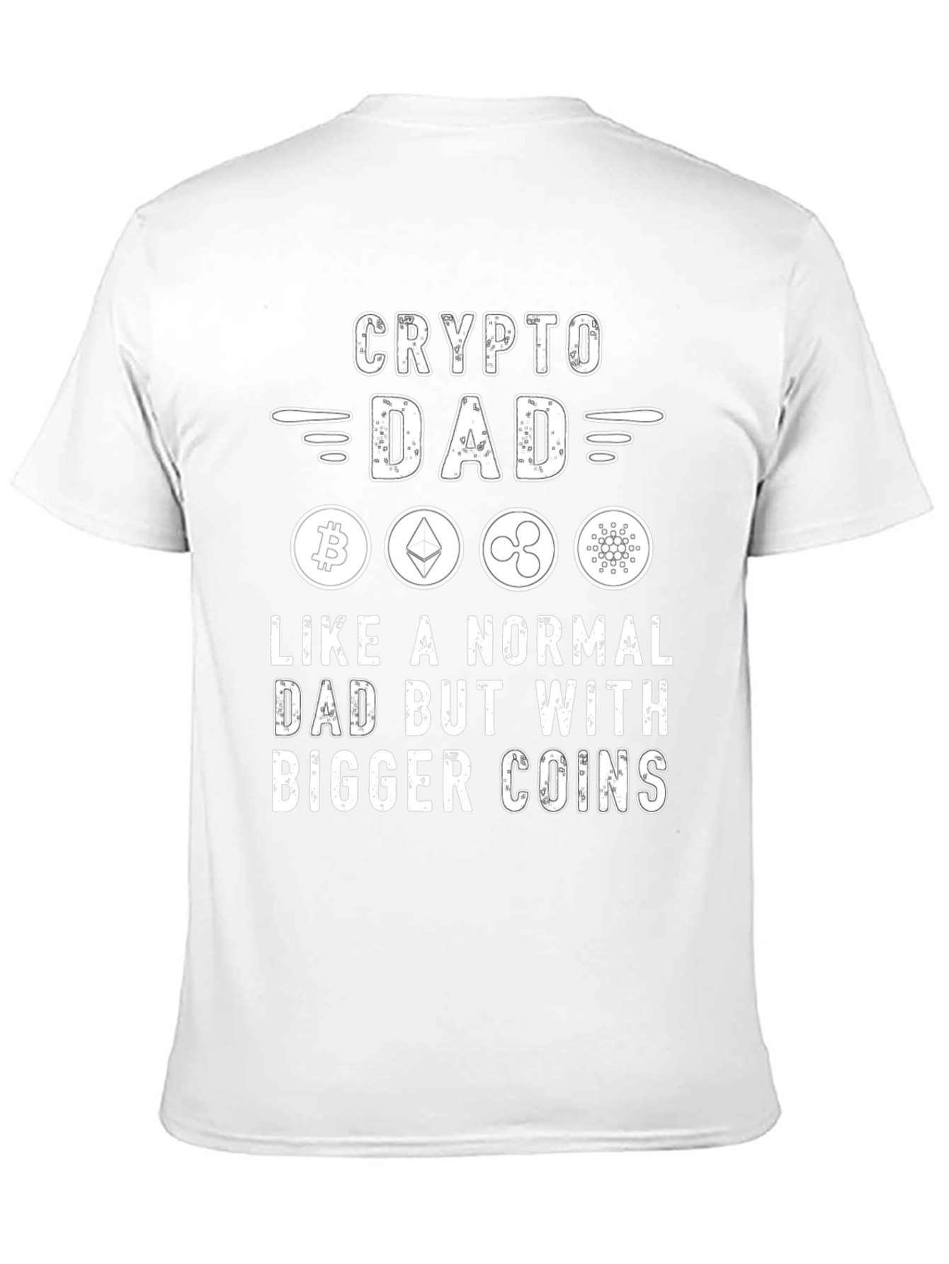 Crypto Dad T-Shirt - Bitcoin Ethereum XRP