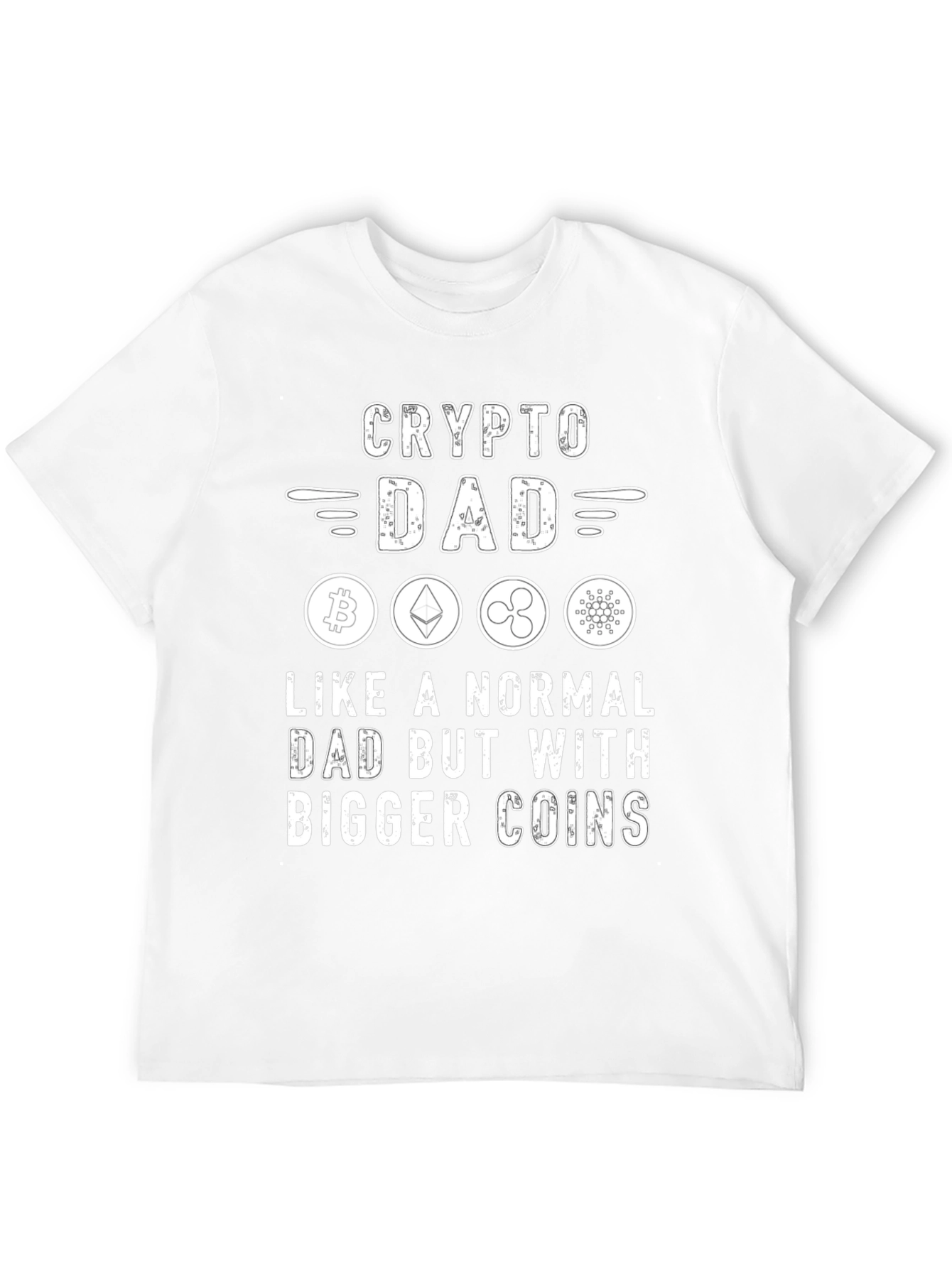 Crypto Dad T-Shirt - Bitcoin Ethereum XRP