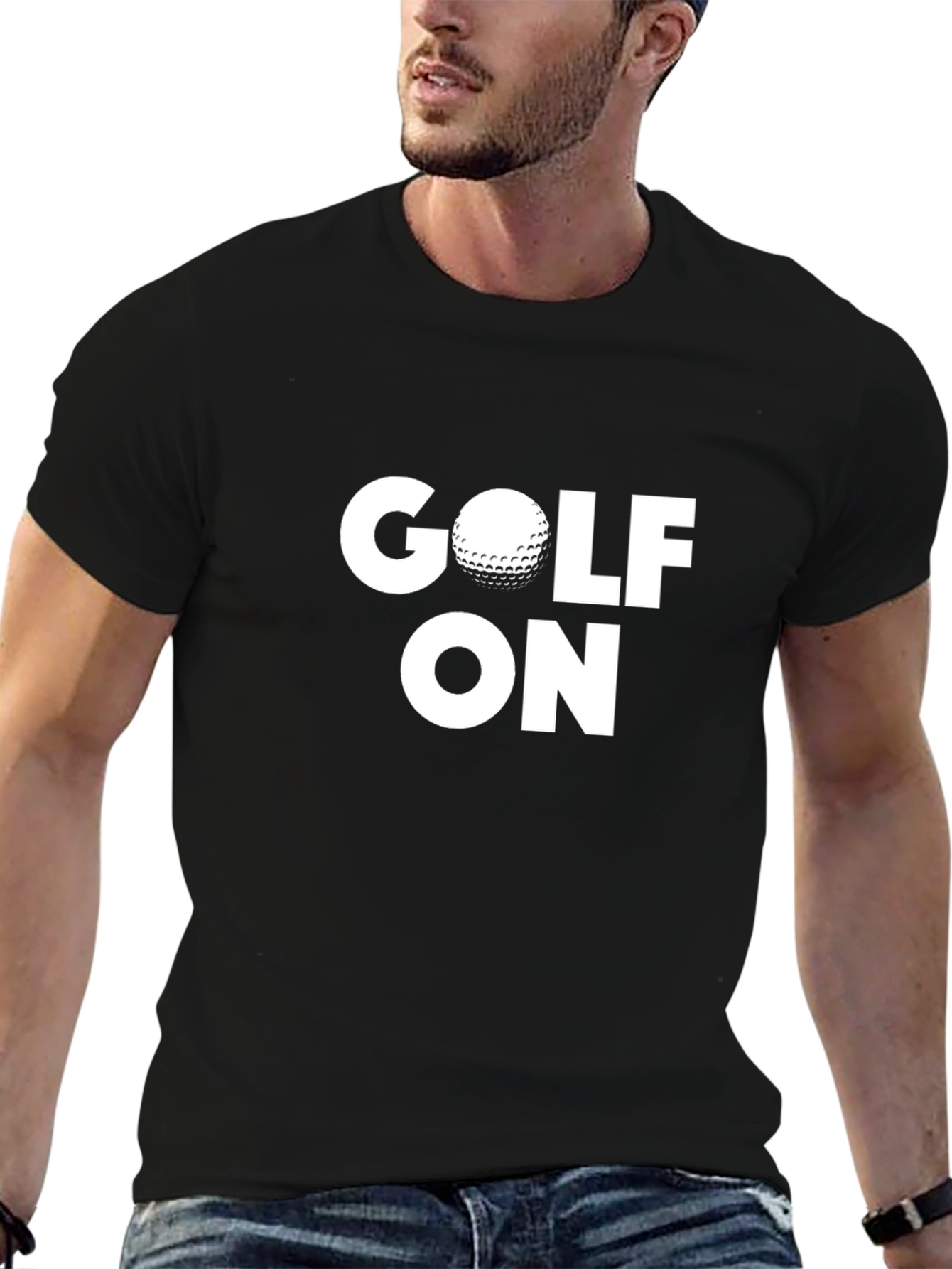 Golf On T-Shirt - Sporty Graphic Tee