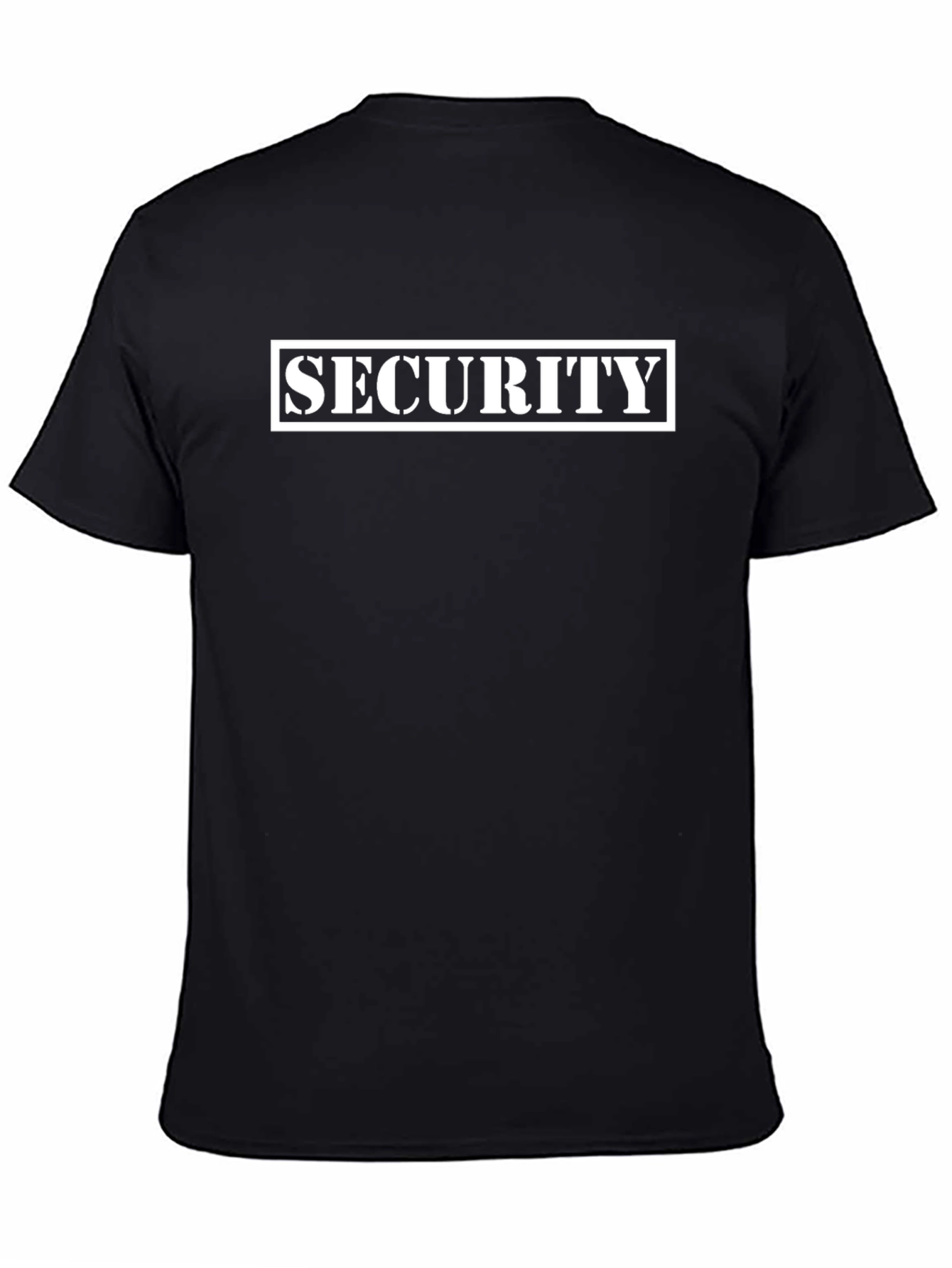 Security T-Shirt - Black Crew Neck