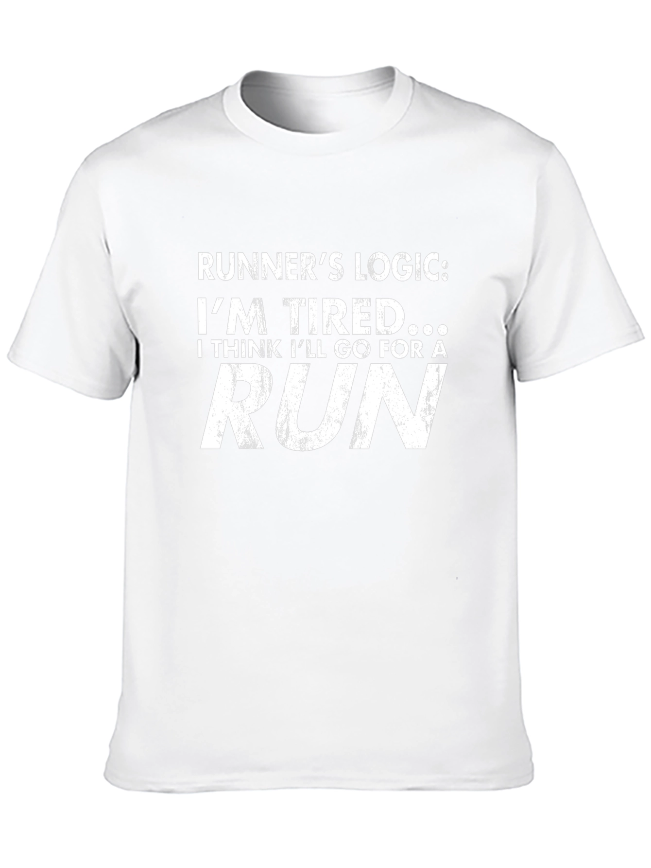 Runners Logic Graphic Tee - Black Cotton