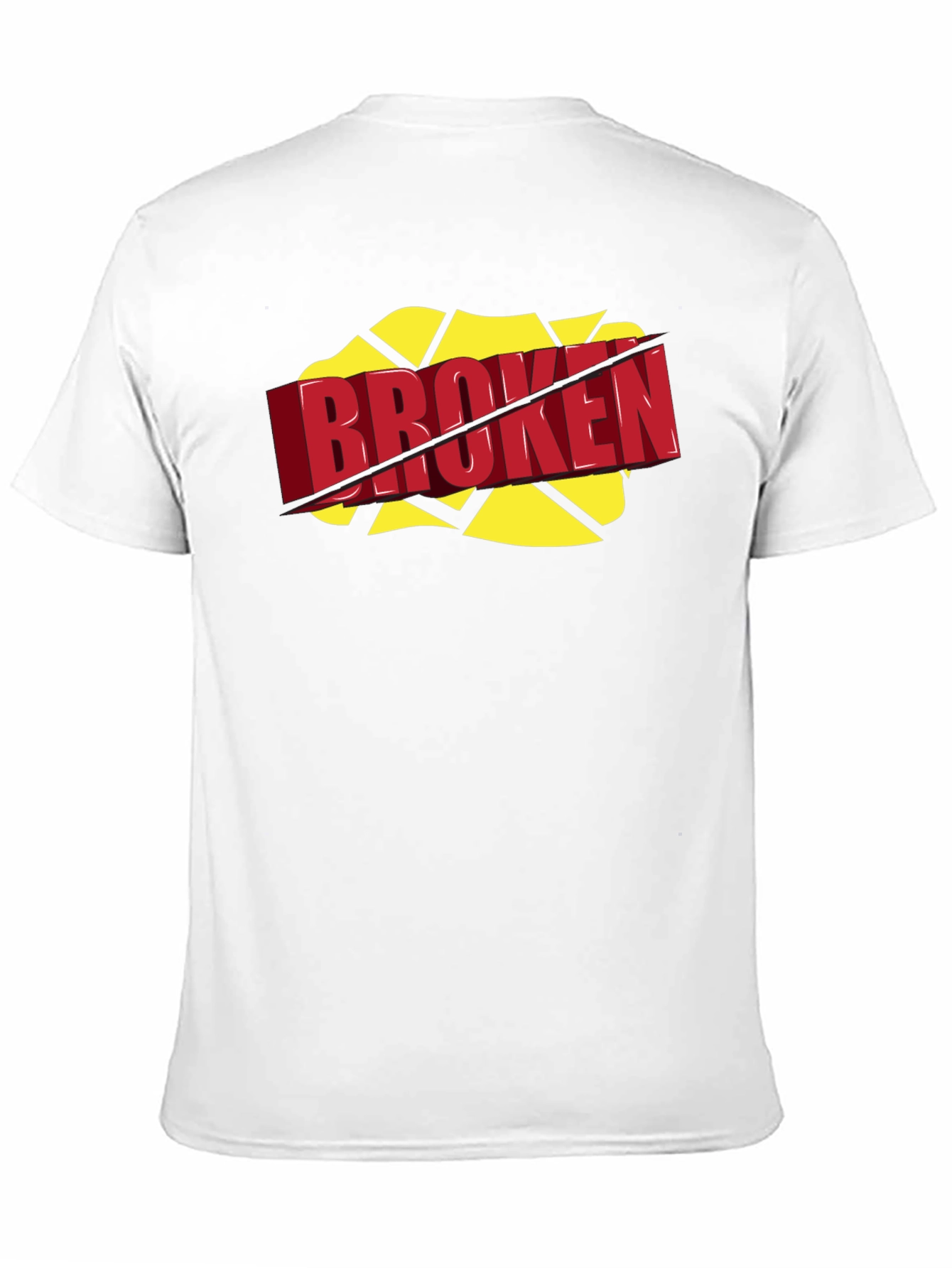 Broken Graphic Tee - Bold Statement Shirt