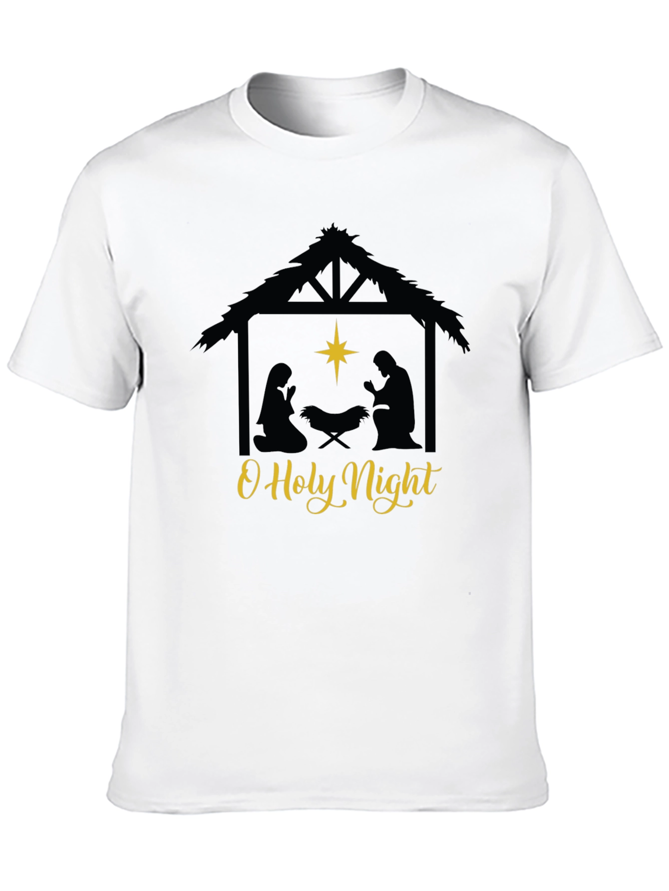 O Holy Night Nativity Scene Graphic Tee