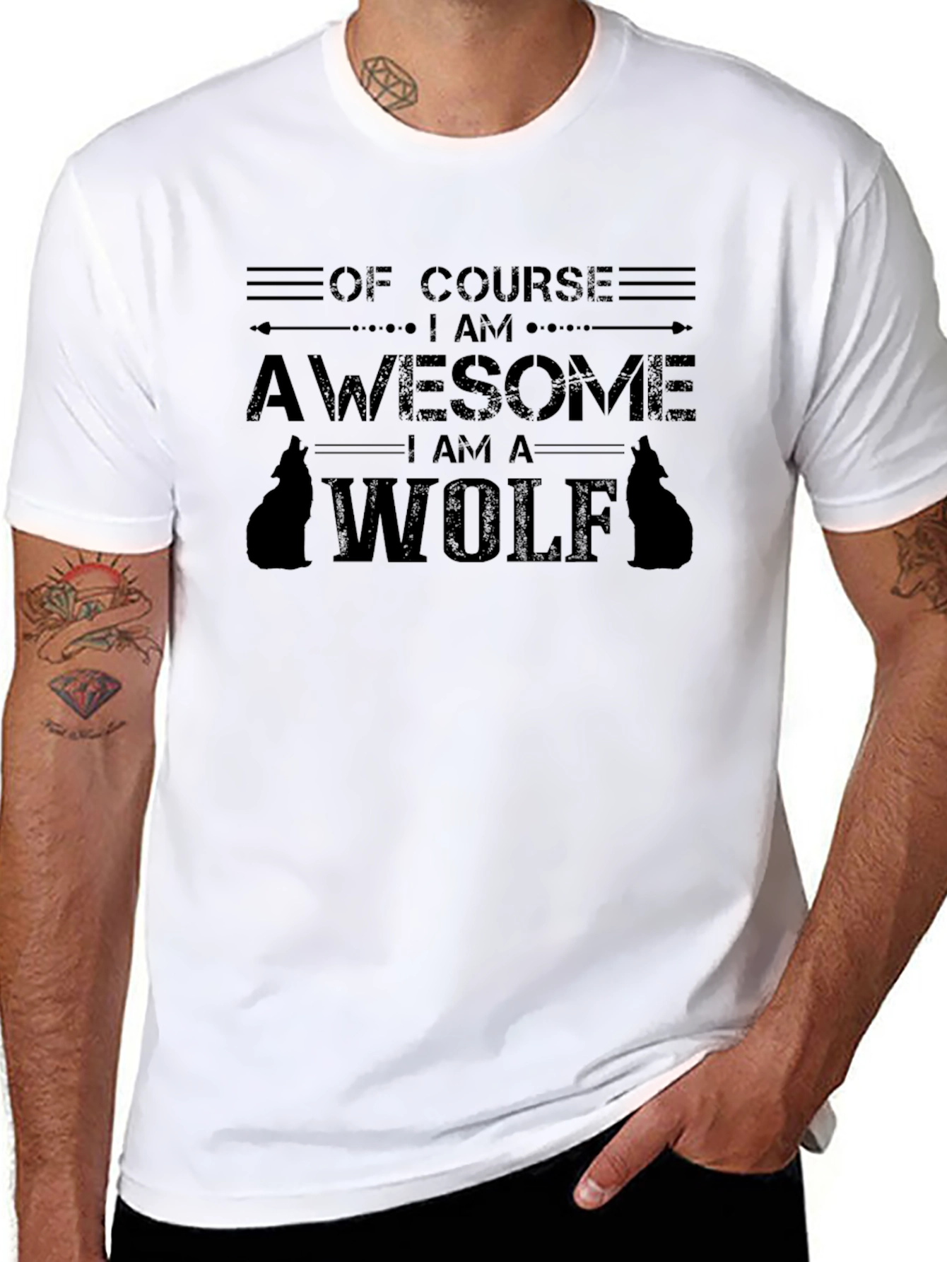Awesome Wolf Graphic Tee - Cool Animal Lover T-Shirt