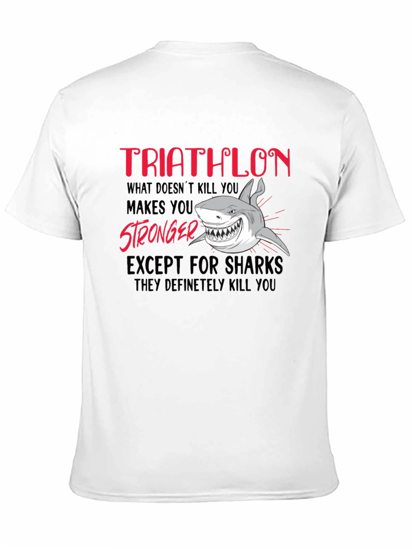 Triathlon Shark Humor T-Shirt