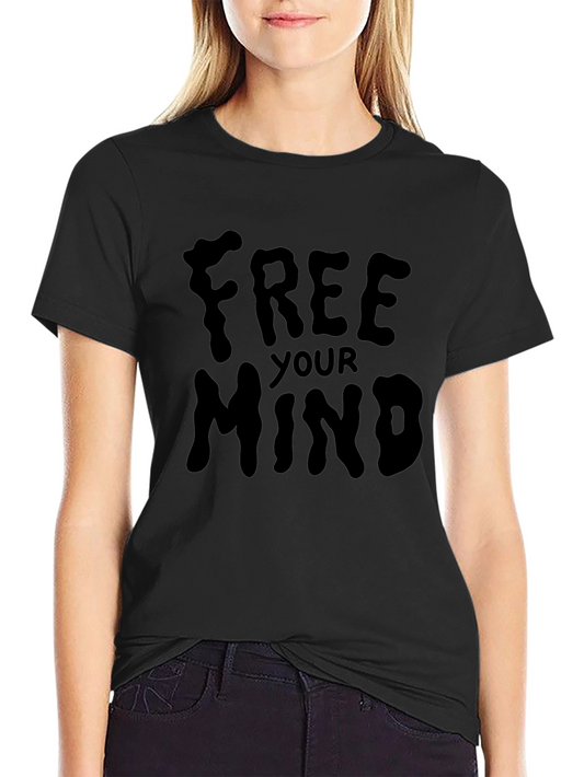 Free Your Mind Black Graphic Tee