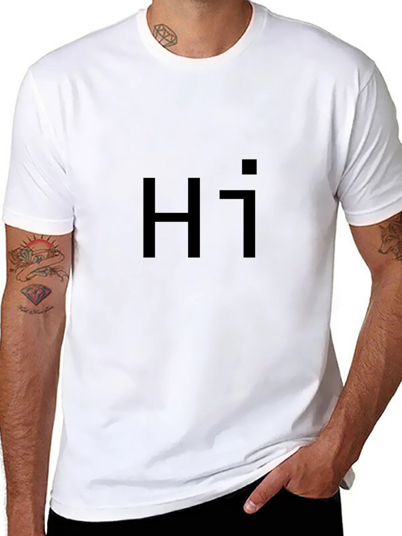 Minimalist Hi Black Cotton T-Shirt