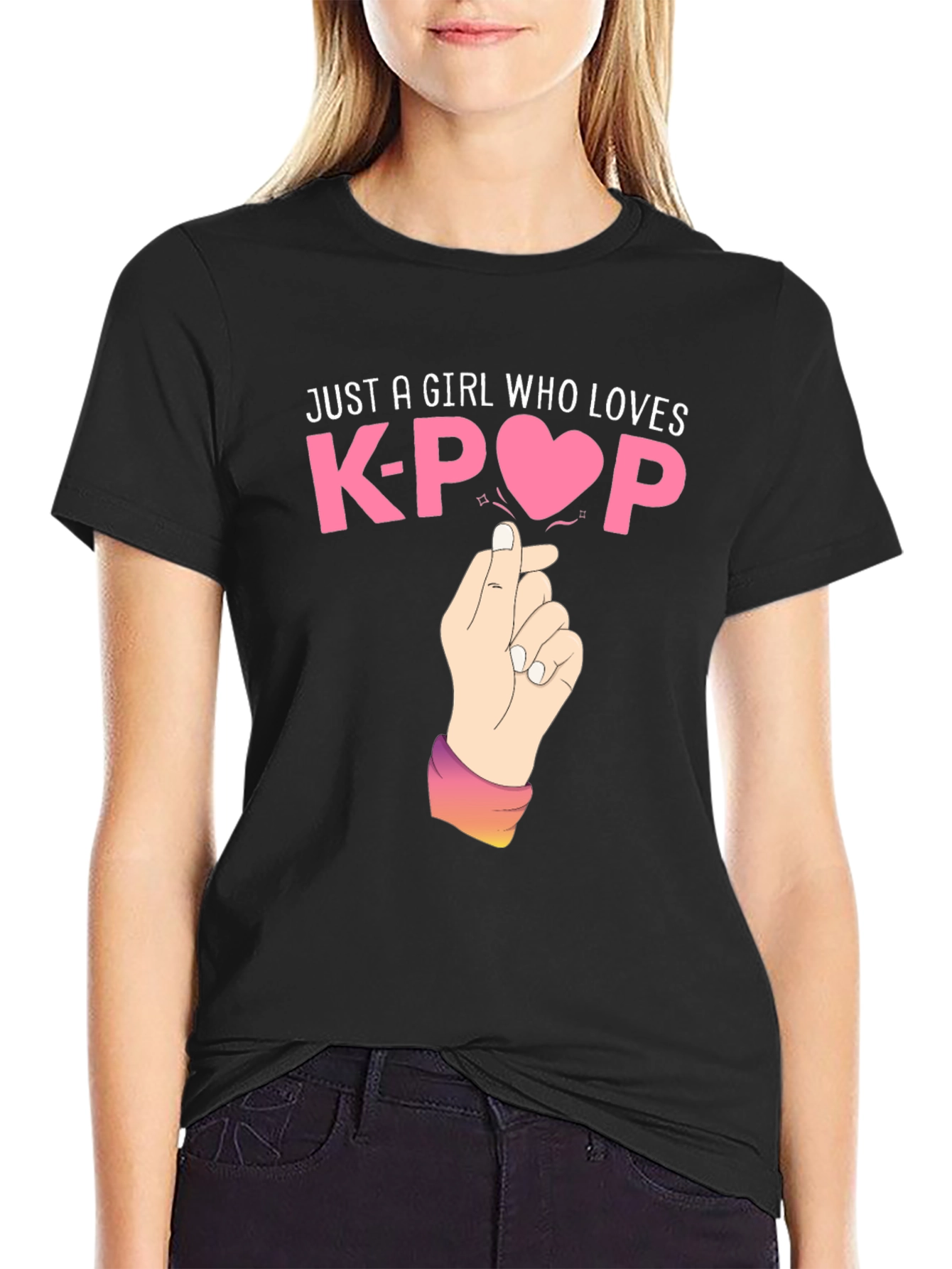 K-Pop Lover Black Graphic Tee