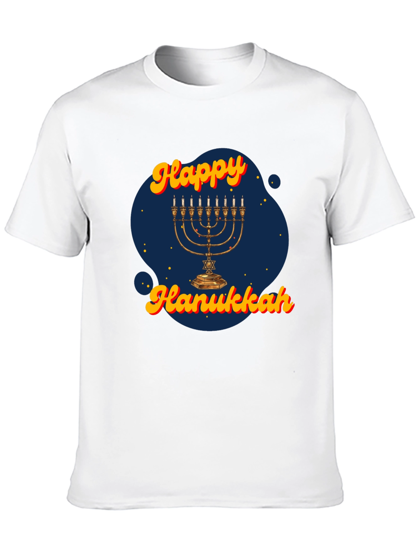 Happy Hanukkah Menorah T-Shirt