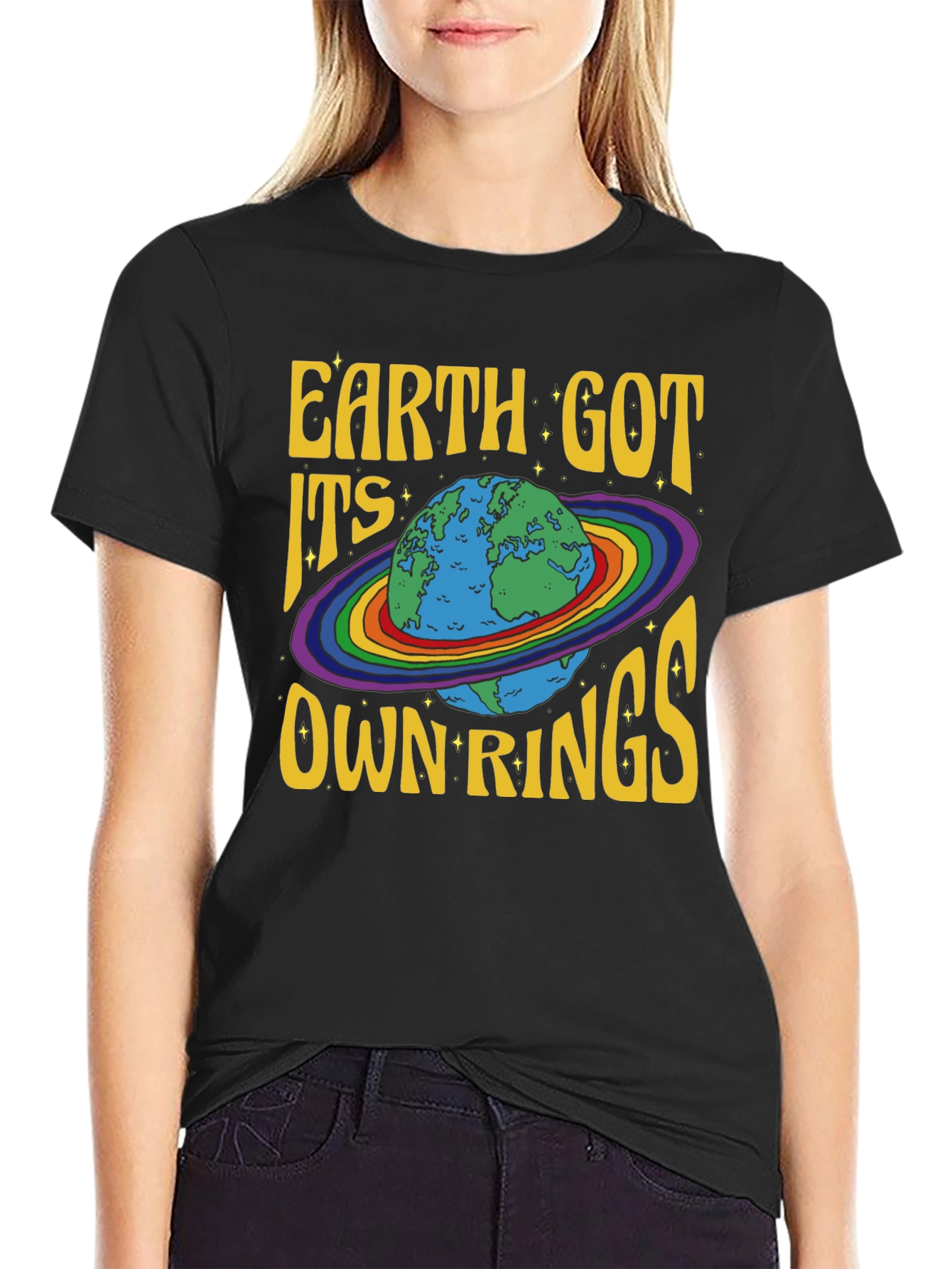 Earth Got Its Own Rings Graphic Tee