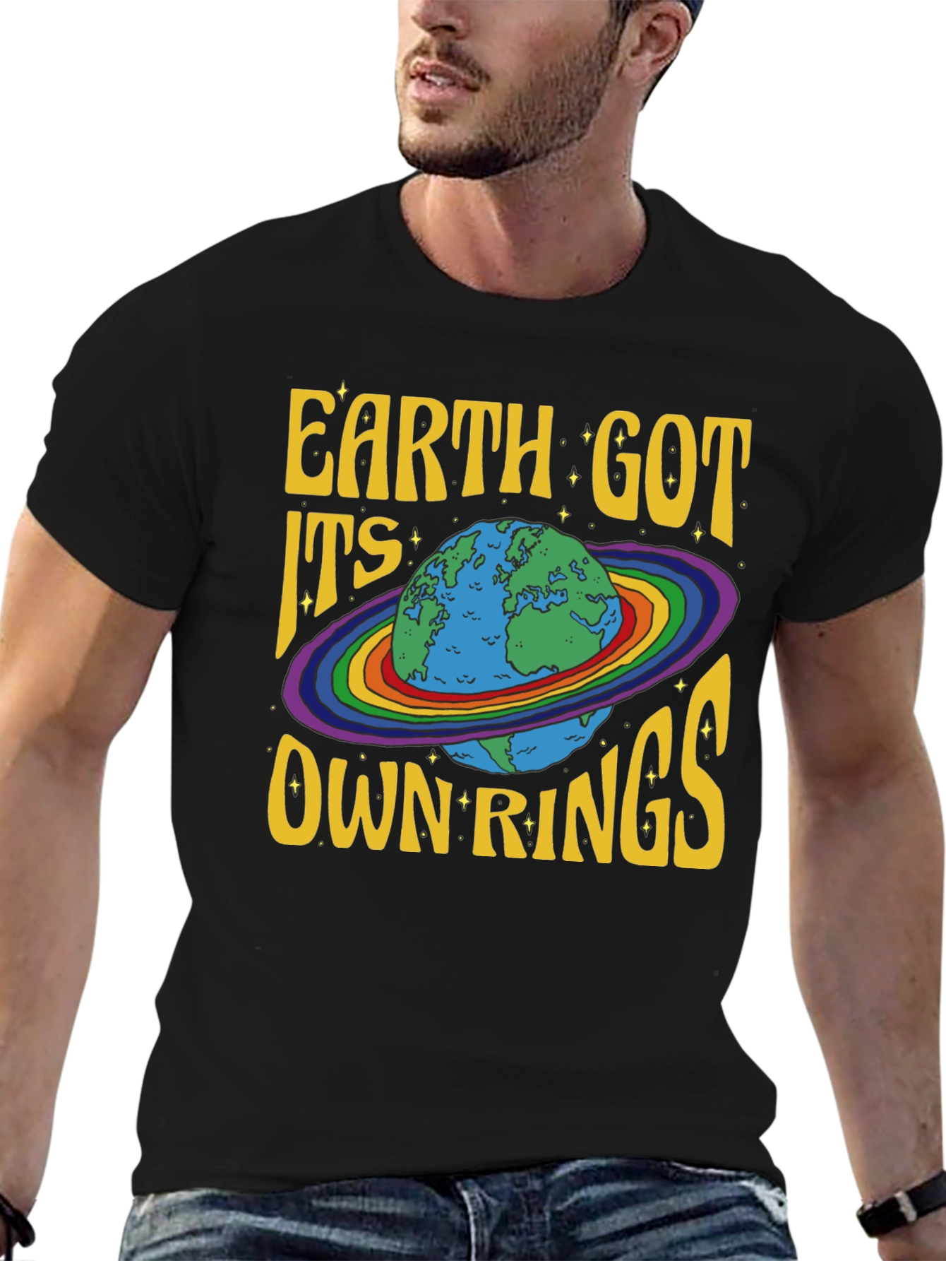 Earth Got Its Own Rings Graphic Tee