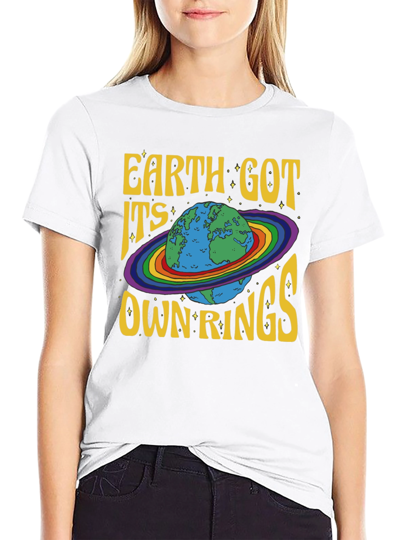 Earth Got Its Own Rings Graphic Tee