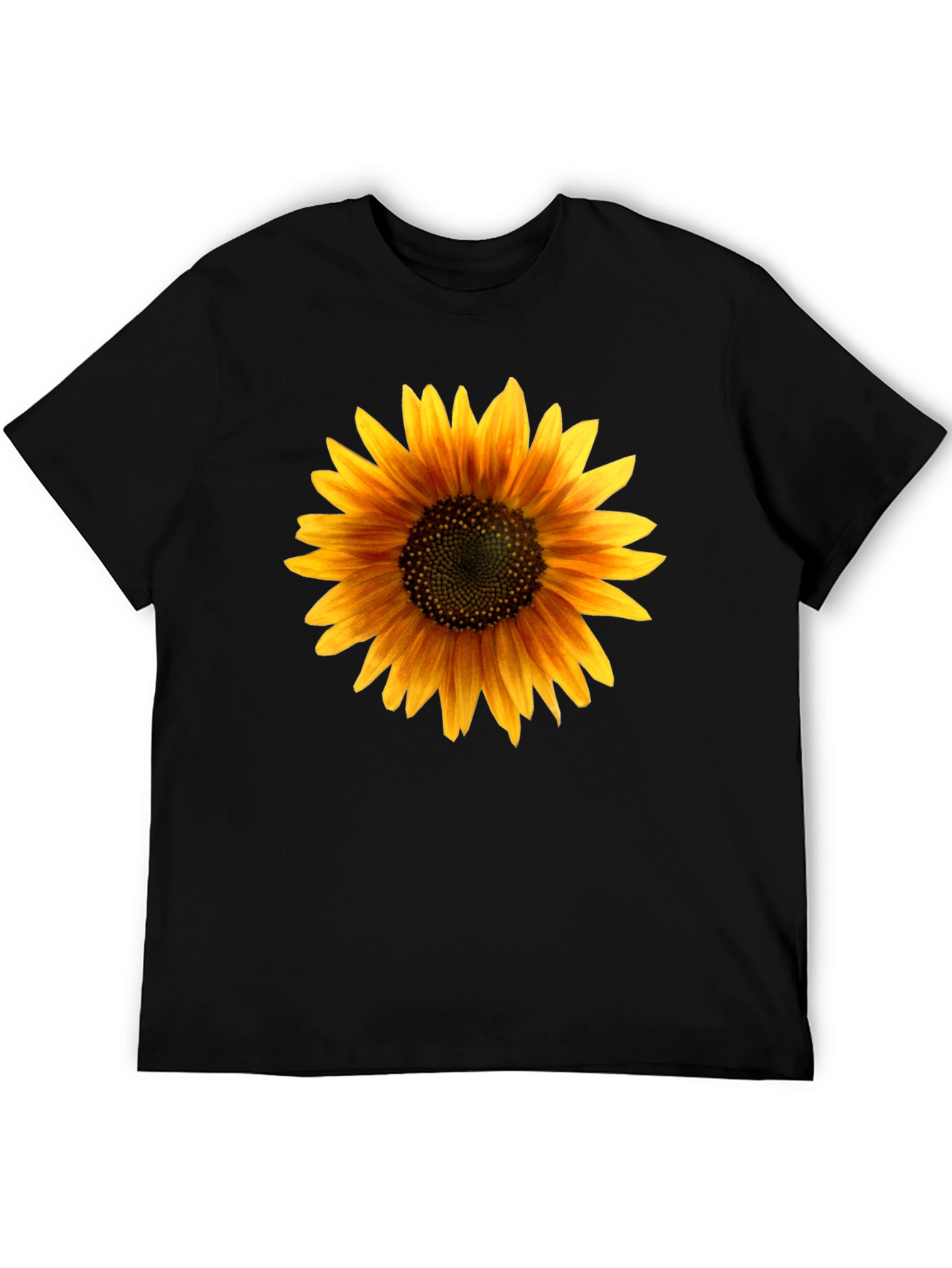Sunflower Graphic Black T-Shirt