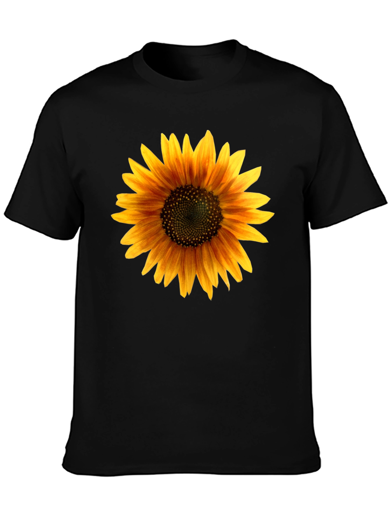 Sunflower Graphic Black T-Shirt