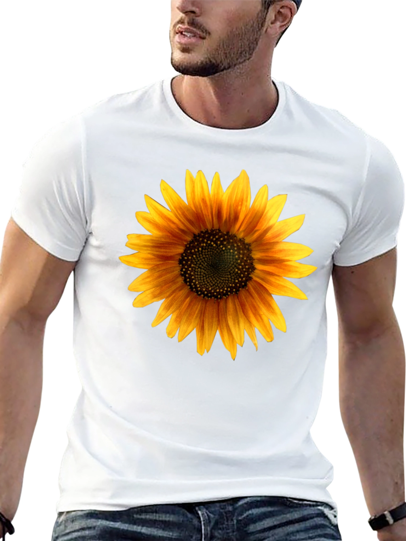 Sunflower Graphic Black T-Shirt