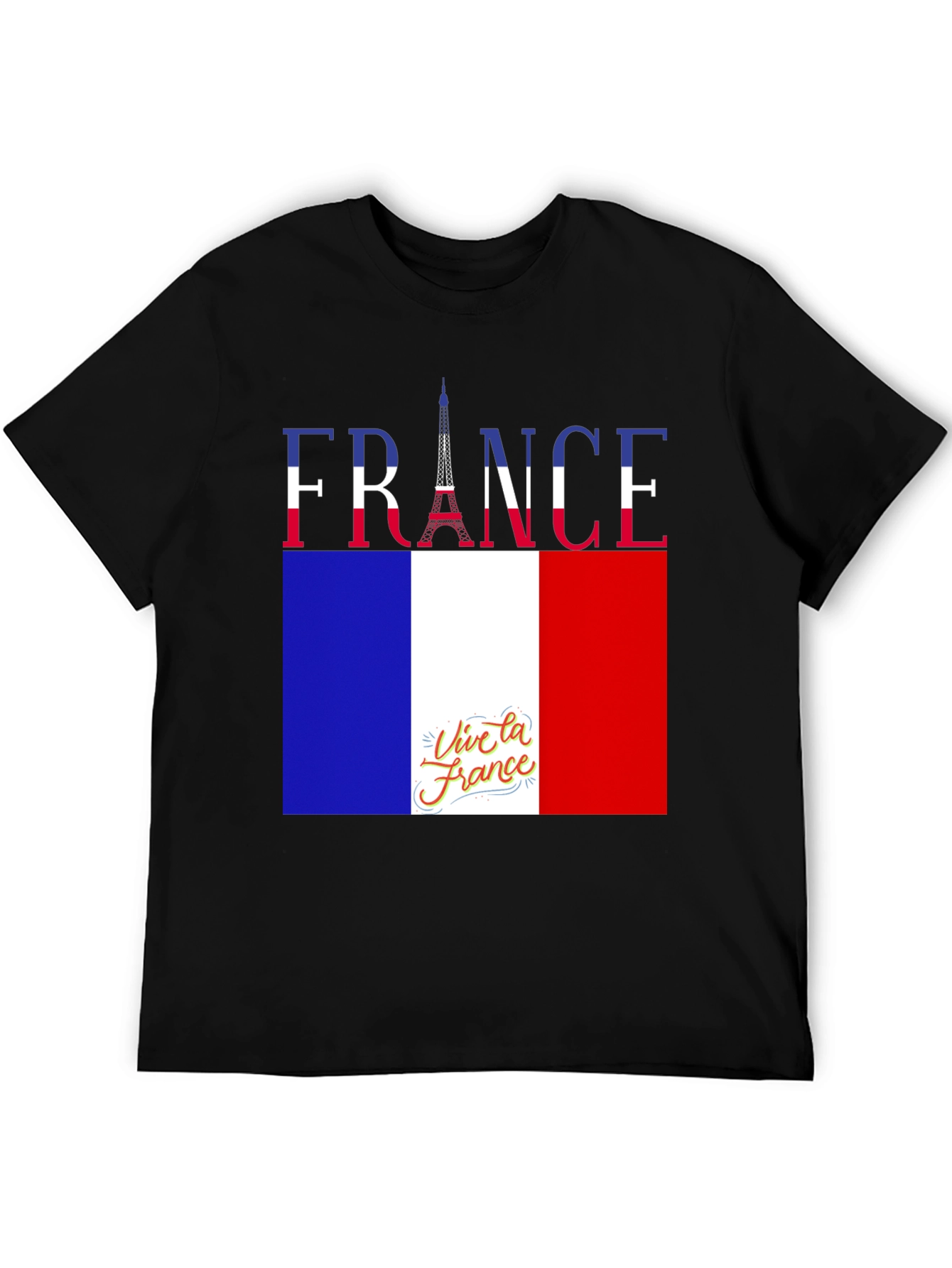France Flag T-Shirt - Viva la France Tee