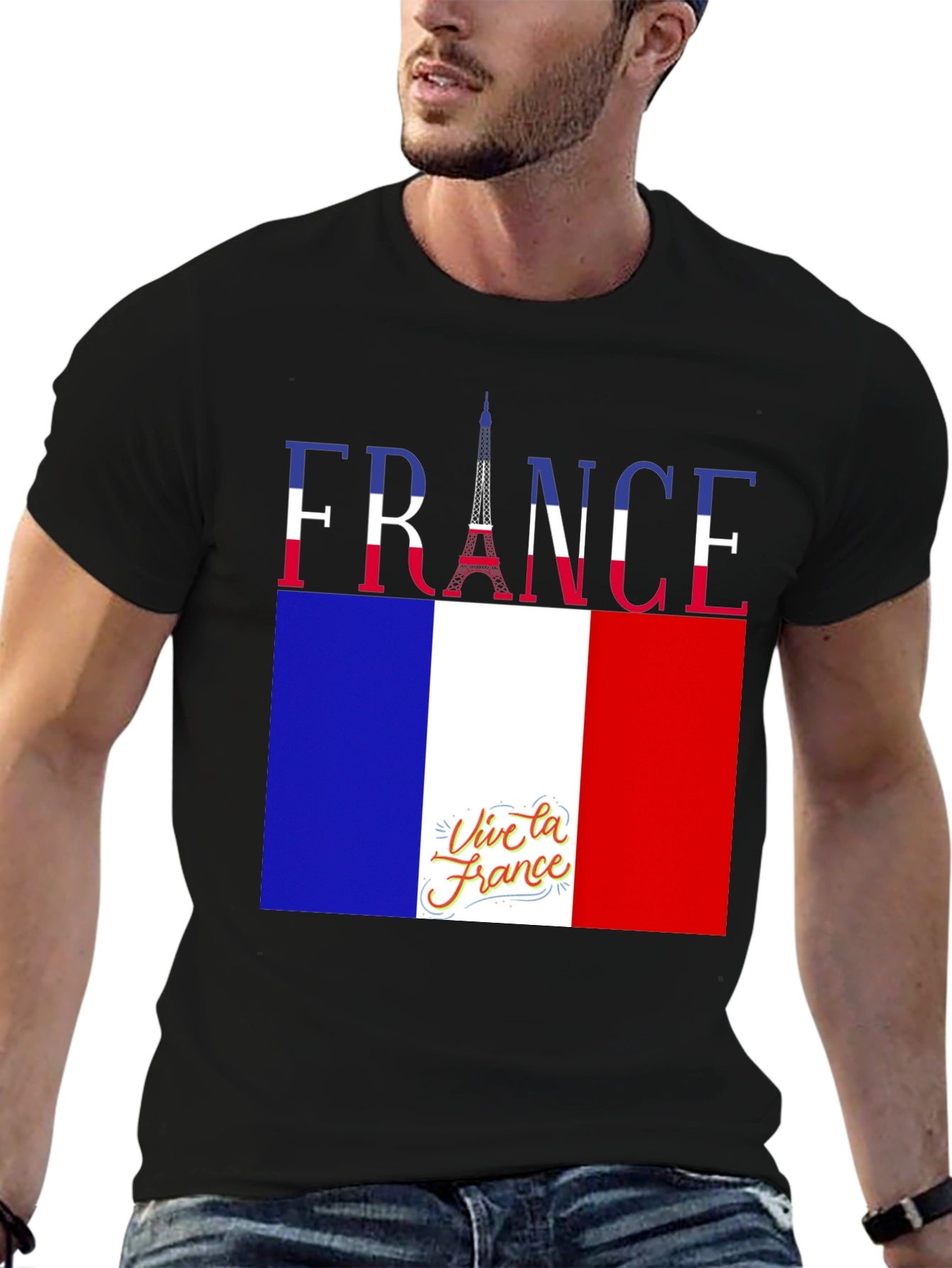 France Flag T-Shirt - Viva la France Tee