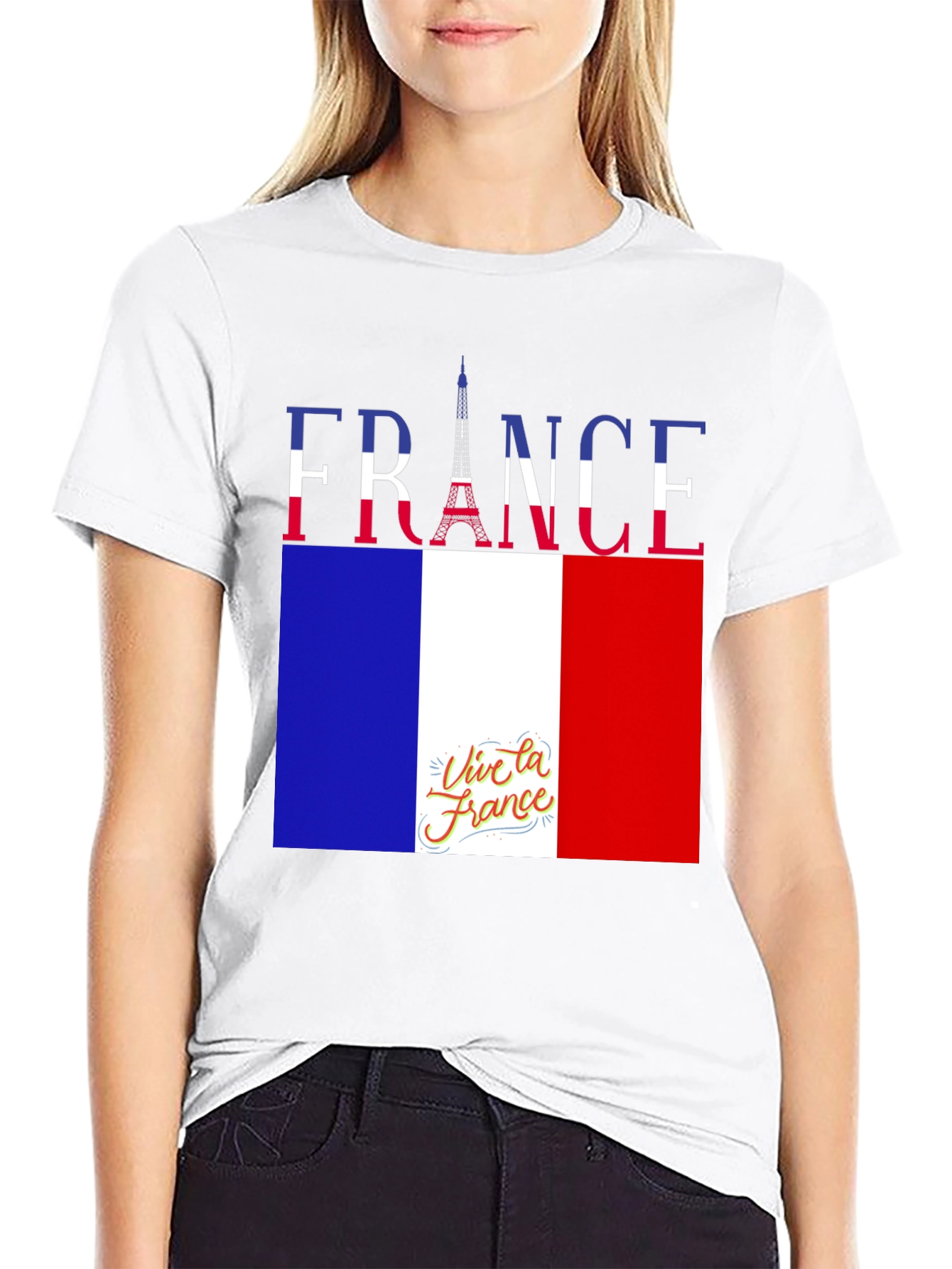 France Flag T-Shirt - Viva la France Tee