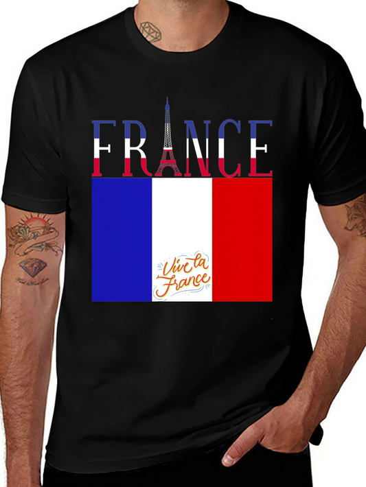 France Flag T-Shirt - Viva la France Tee