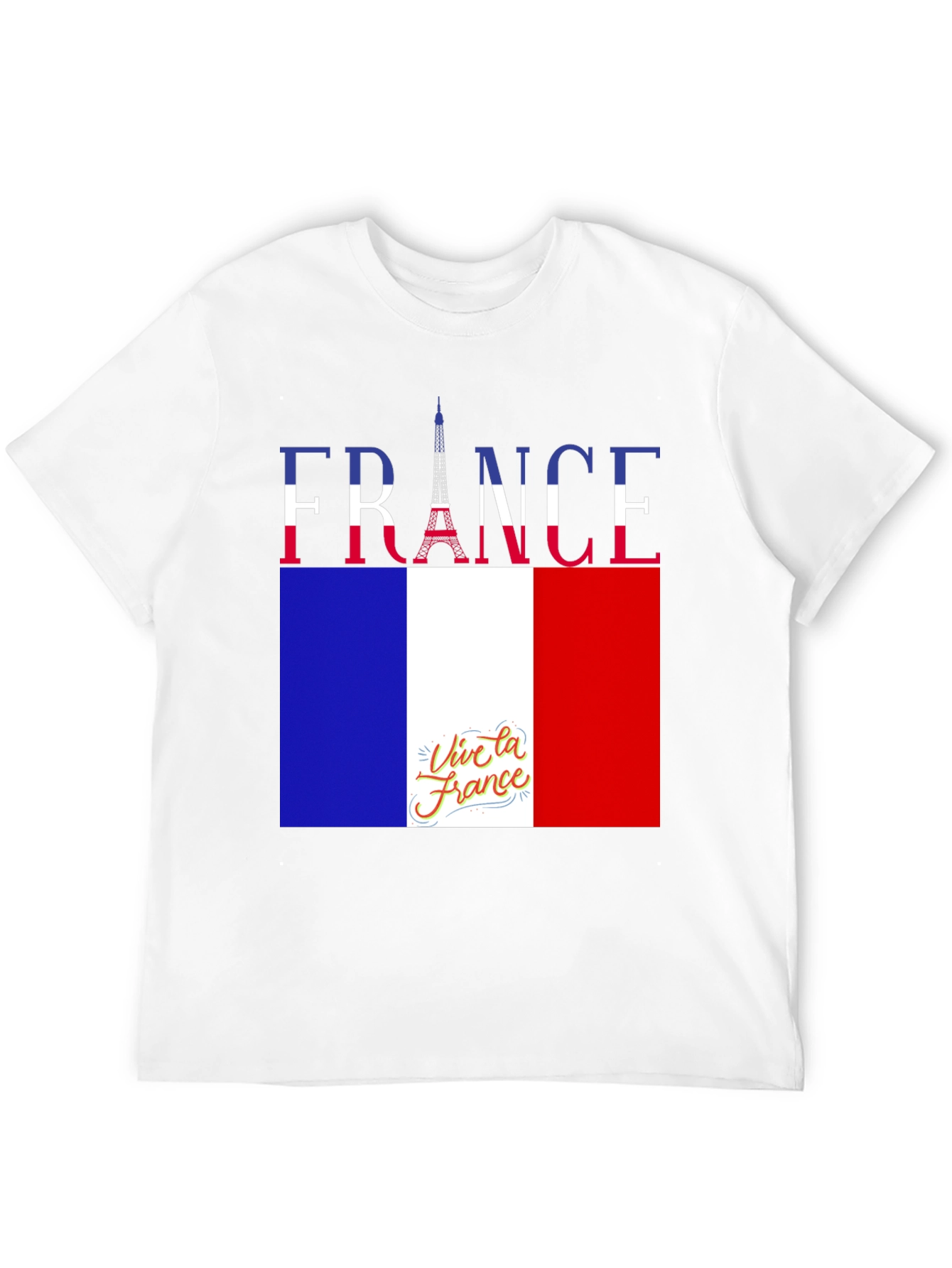 France Flag T-Shirt - Viva la France Tee