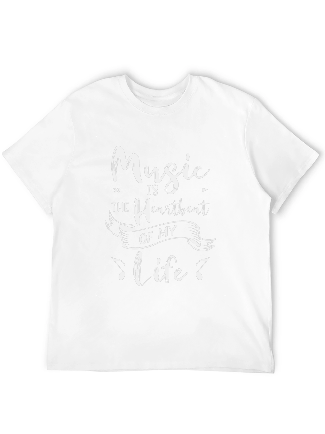 Music is the Heartbeat of My Life Graphic Tee