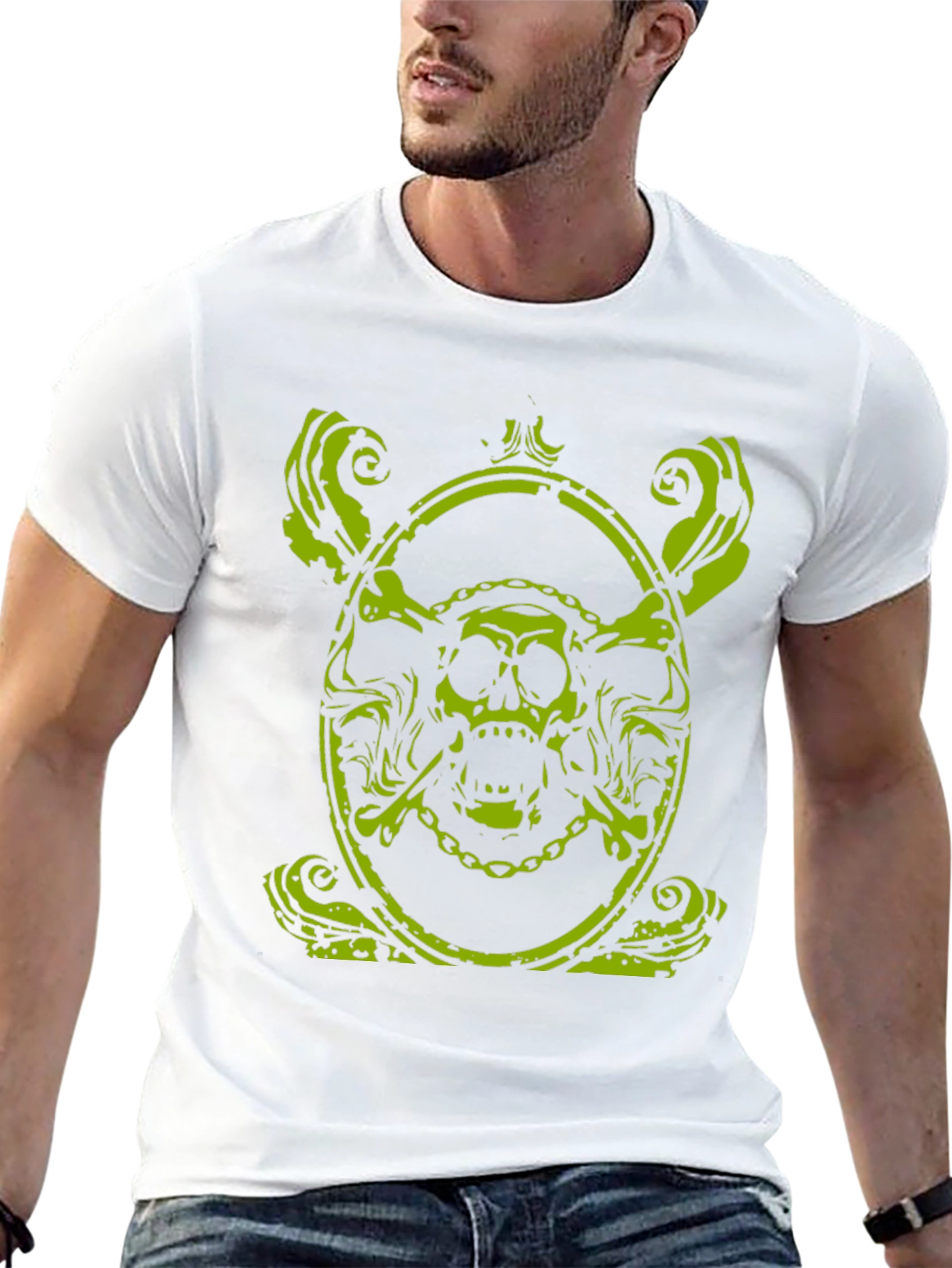 Skull & Bones Graphic Tee - Black