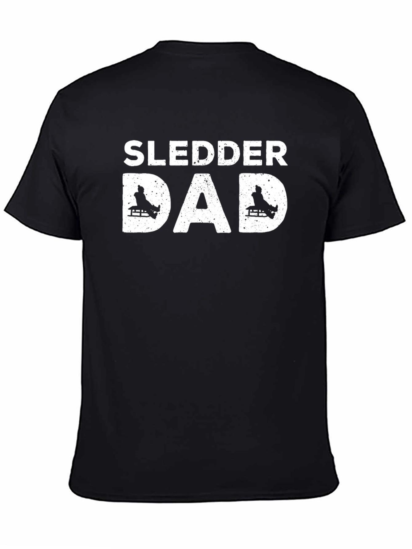 Sledder Dad Graphic Tee - Black Cotton T-Shirt