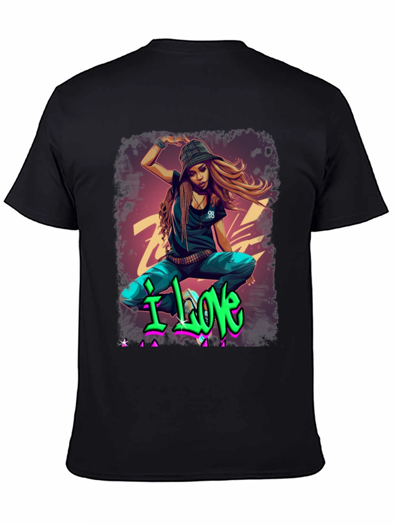 Urban Style Graphic T-Shirt - I Love Design