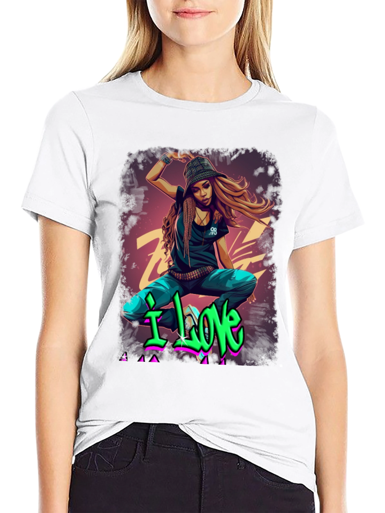 Urban Style Graphic T-Shirt - I Love Design