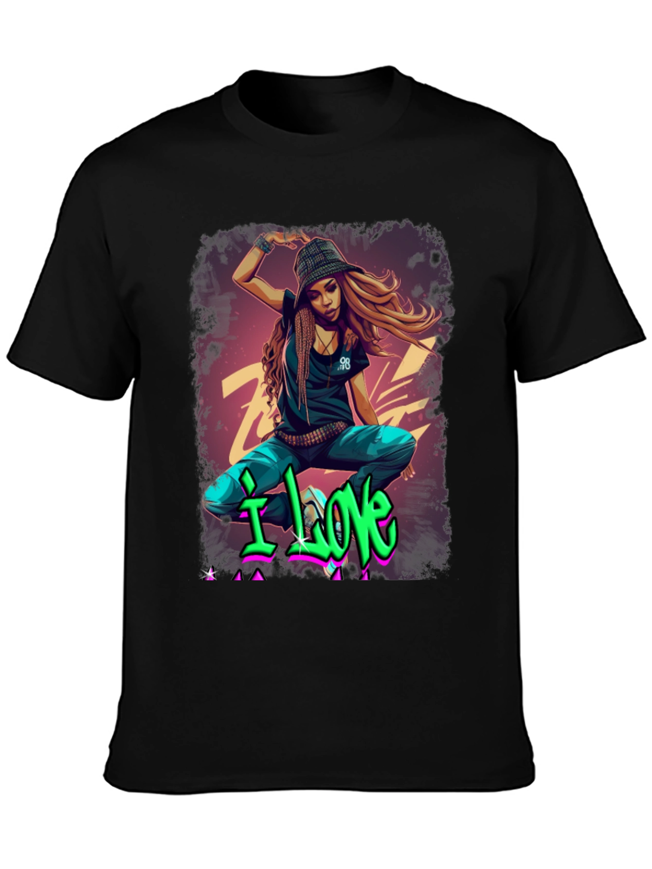 Urban Style Graphic T-Shirt - I Love Design