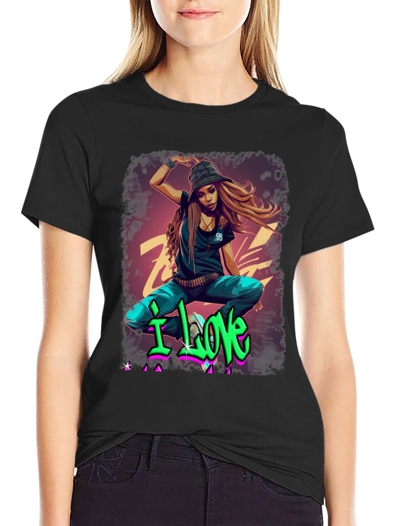 Urban Style Graphic T-Shirt - I Love Design