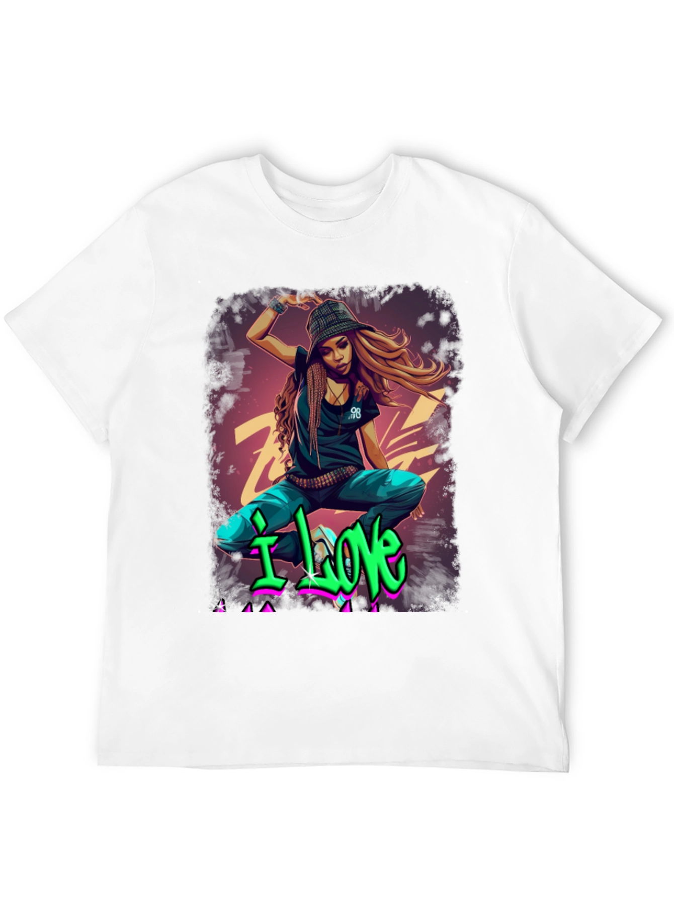 Urban Style Graphic T-Shirt - I Love Design