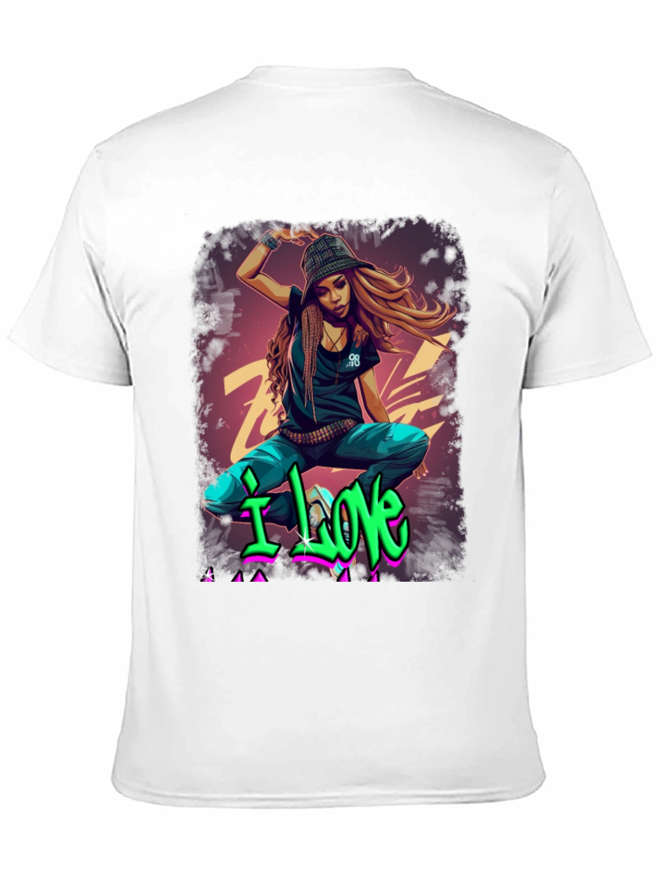 Urban Style Graphic T-Shirt - I Love Design