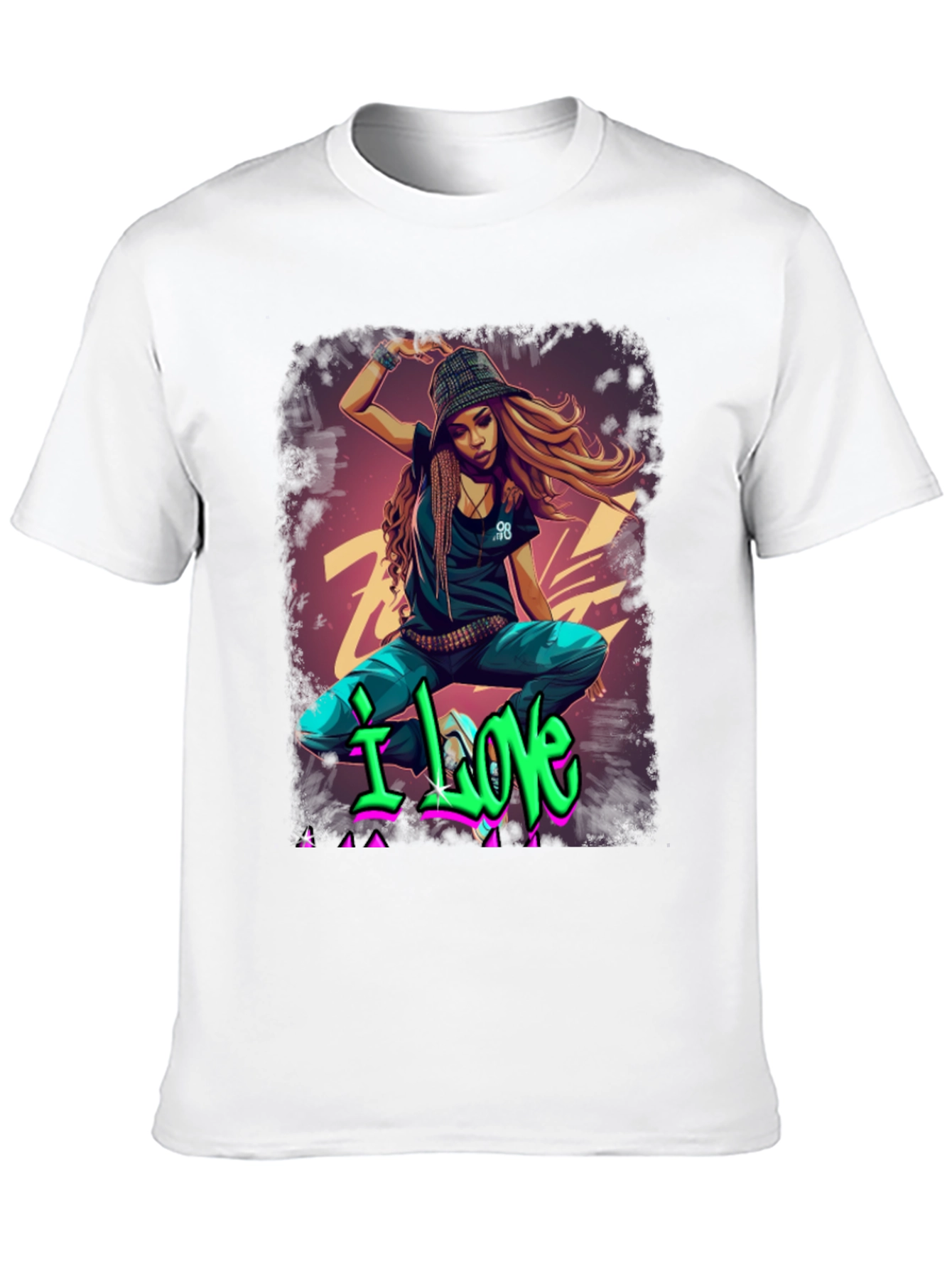 Urban Style Graphic T-Shirt - I Love Design