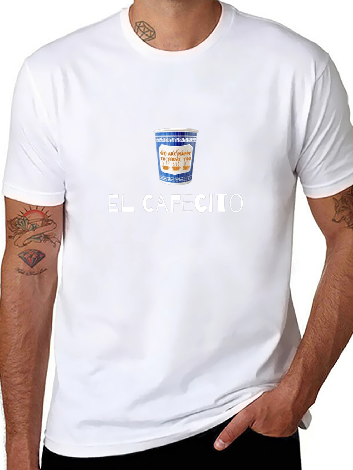 El Cafecito T-Shirt - Coffee Cup Design