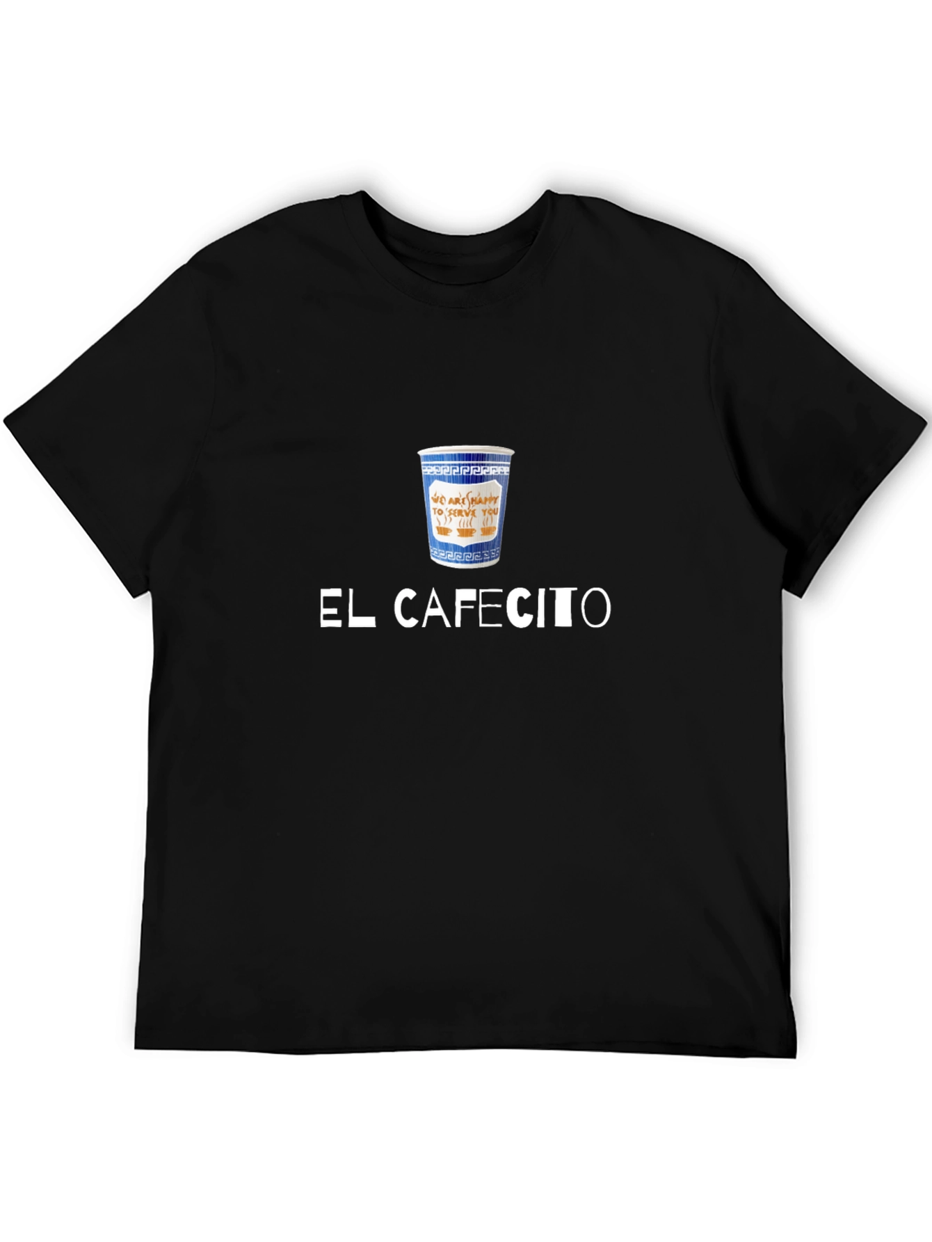 El Cafecito T-Shirt - Coffee Cup Design