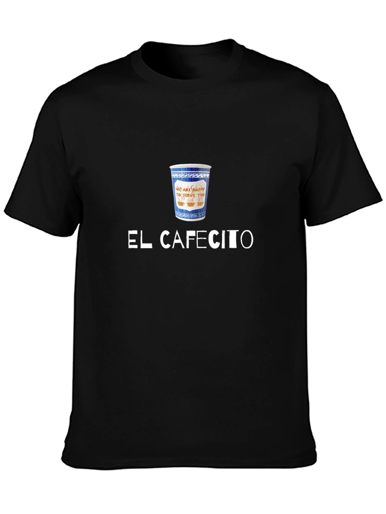 El Cafecito T-Shirt - Coffee Cup Design