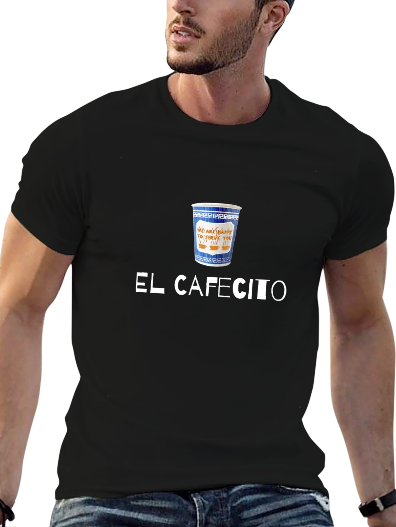 El Cafecito T-Shirt - Coffee Cup Design