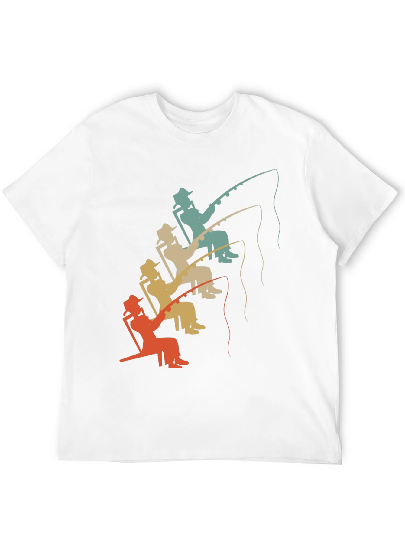 Retro Fishing T-Shirt - Relaxed Angler Design
