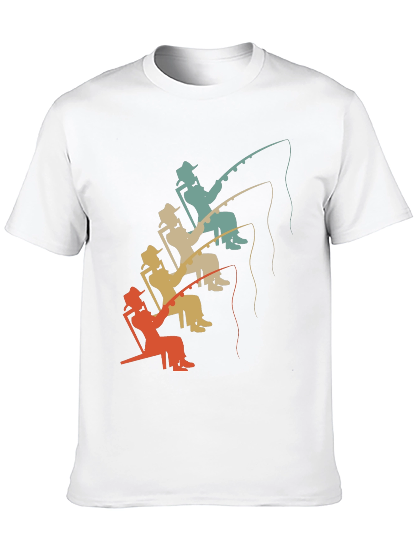 Retro Fishing T-Shirt - Relaxed Angler Design