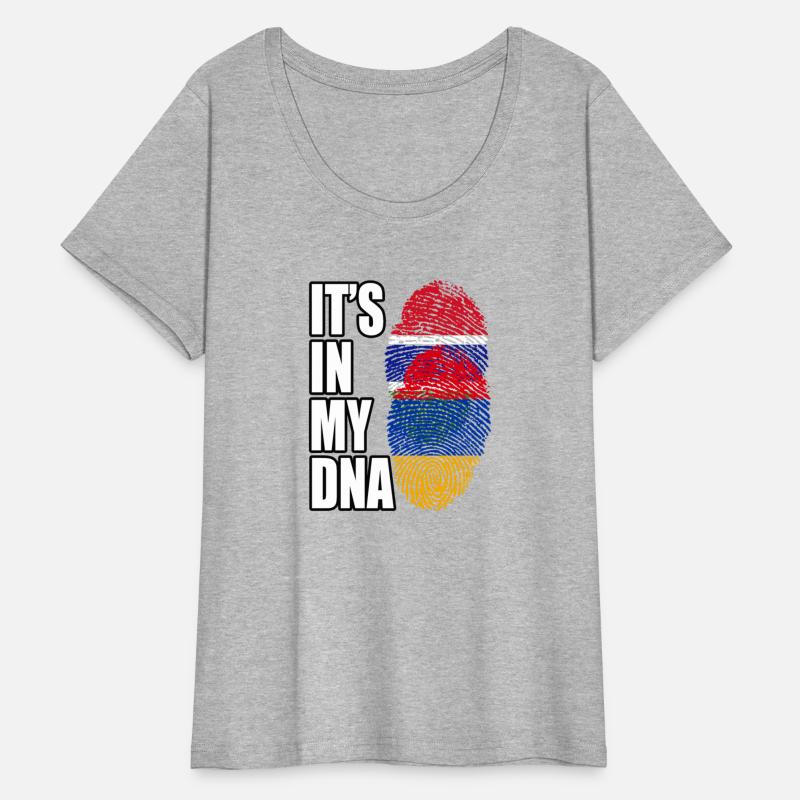 Gambian And Armenian Mix Heritage DNA Flag