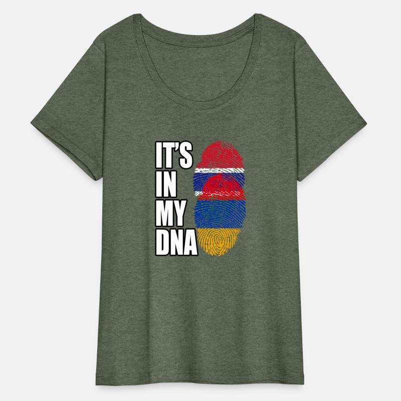 Gambian And Armenian Mix Heritage DNA Flag