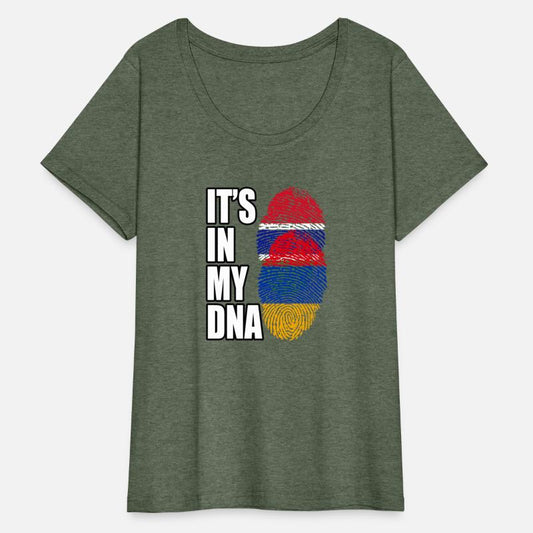 Gambian And Armenian Mix Heritage DNA Flag