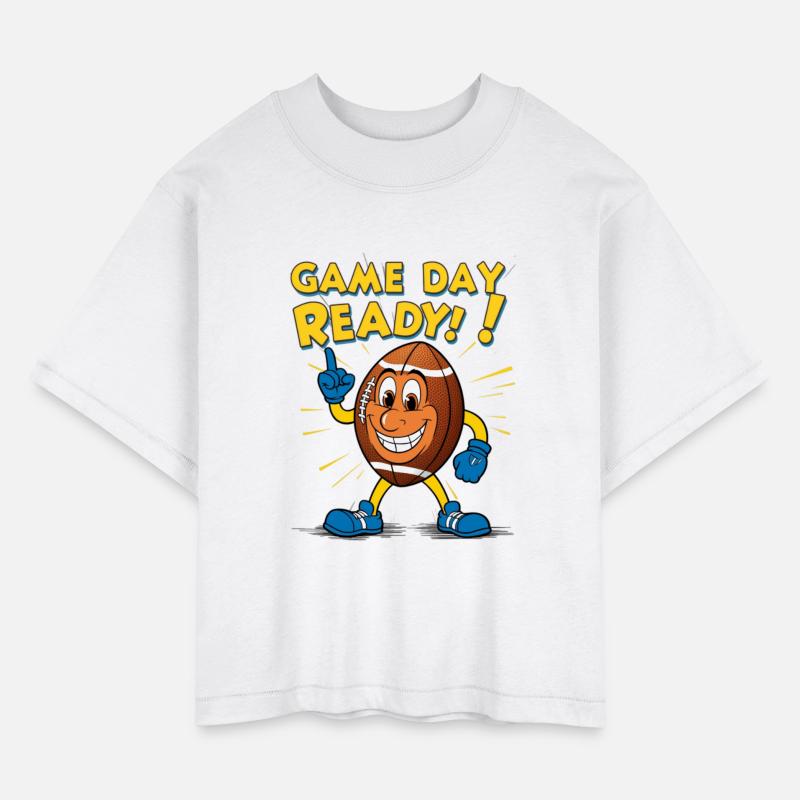 Game Day Ready – Retro Cartoon Football Character