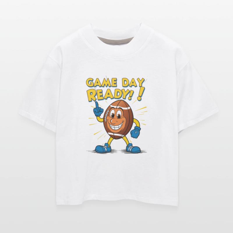 Game Day Ready – Retro Cartoon Football Character