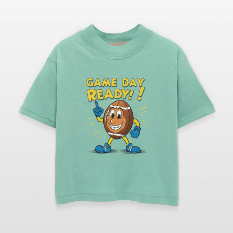 Game Day Ready – Retro Cartoon Football Character