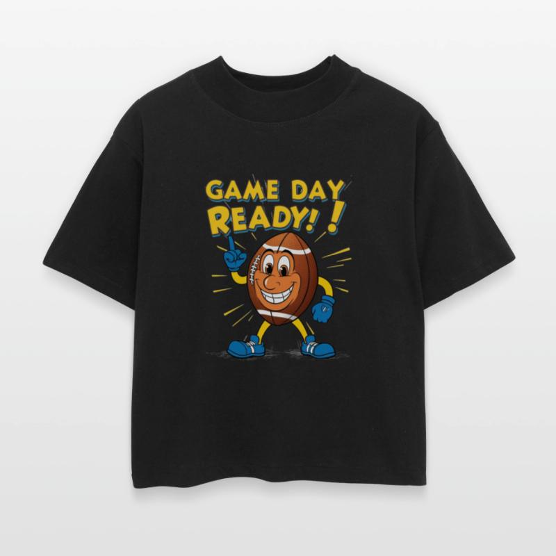 Game Day Ready – Retro Cartoon Football Character
