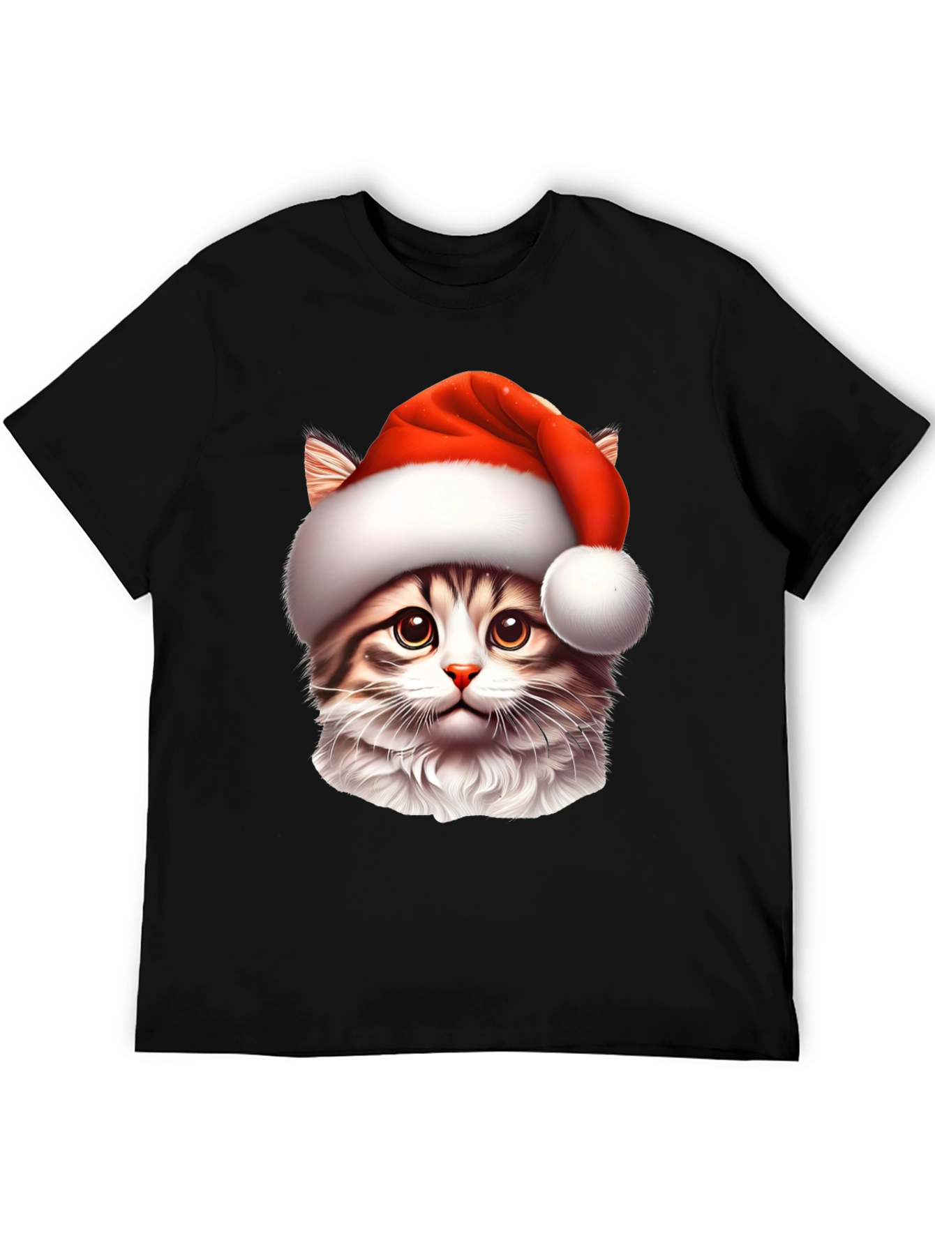 Festive Cat T-Shirt - Holiday Style