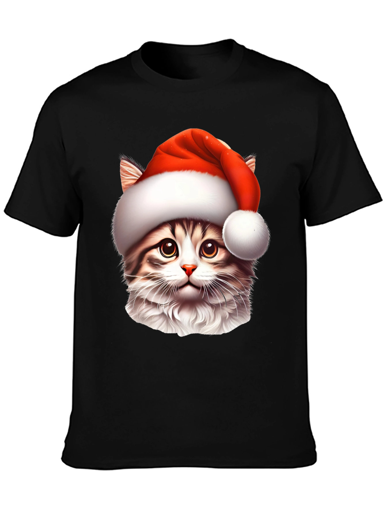 Festive Cat T-Shirt - Holiday Style