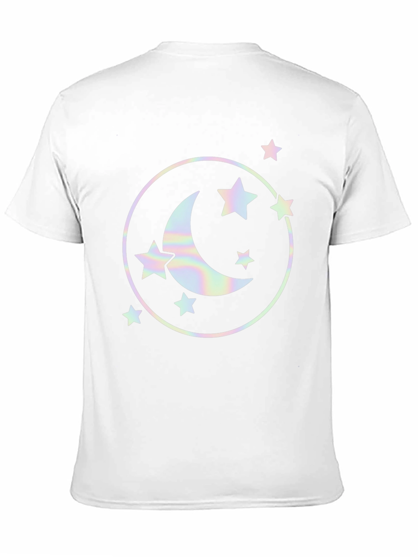Celestial Moon & Stars Graphic Black T-Shirt